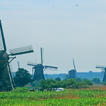 Kinderdijk, UNESCO windmills in the Netherlands.